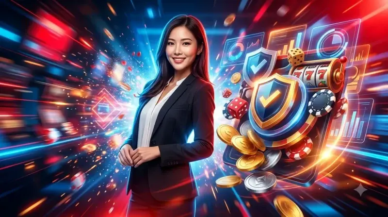 can-vang-voi-bieu-tuong-khien-va-chip-poker-cung-cac-bieu-tuong-giay-phep-bao-mat-ho-tro-khach-hang-va-thanh-toan Cân vàng với biểu tượng khiên và chip poker, cùng các biểu tượng giấy phép, bảo mật, hỗ trợ khách hàng và thanh toán