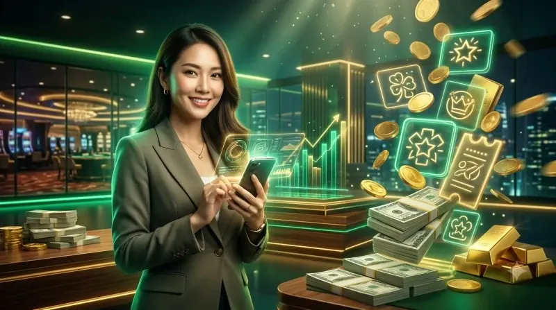 Khái niệm xổ số trực tuyến 79king với bóng số vàng và giao diện số hóa